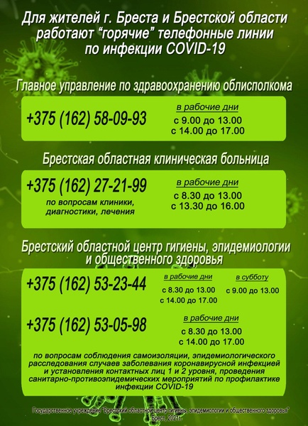 CALL-CENTER ПО ВОПРОСАМ КОРОНАВИРУСНОЙ ИНФЕКЦИИ