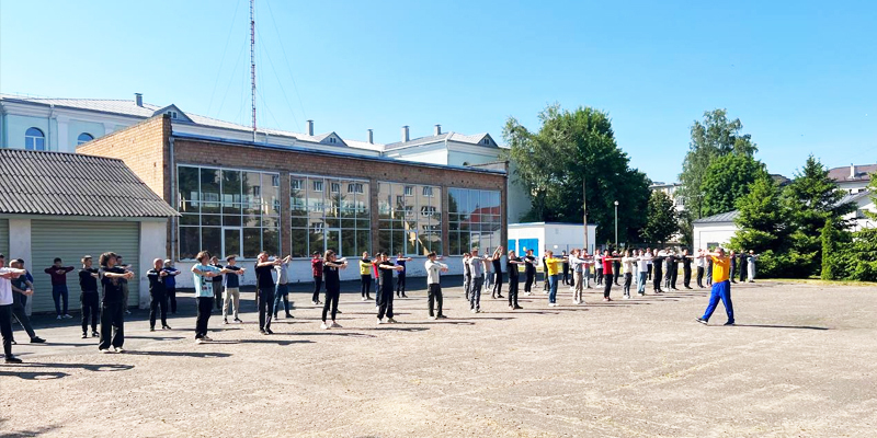 Всенародная зарядка в #ПГАТККЛЕЩЕВА! Всенародная зарядка в #ПГАТККЛЕЩЕВА!