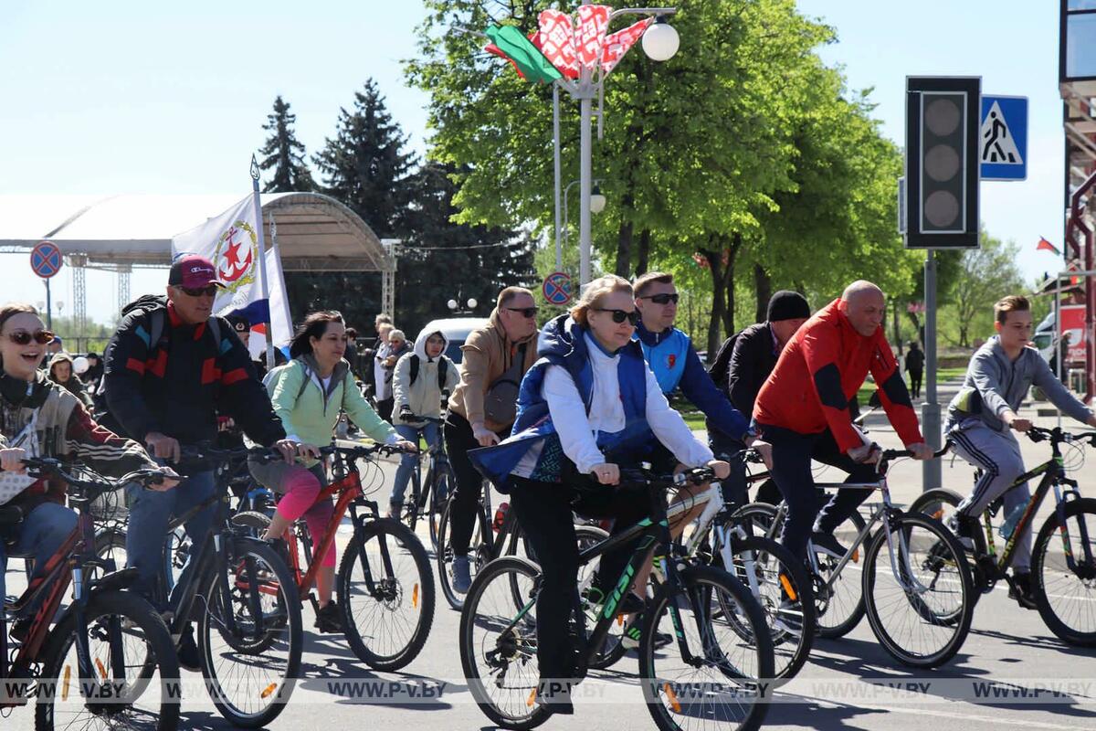 Велопробег в Пинске: «За мир и созидательный труд!»